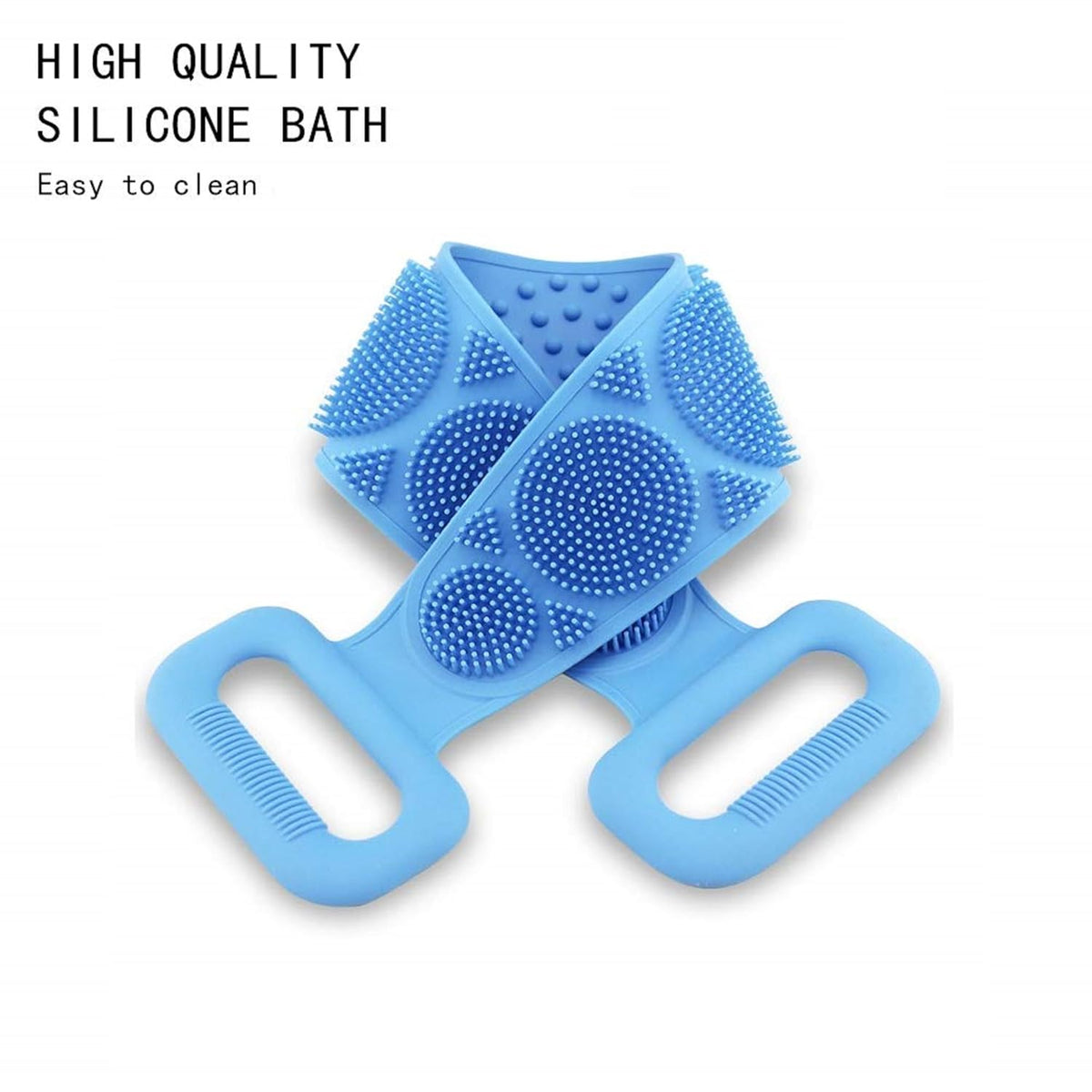 Silicone Back Scrubber Bath Belts - Bath Accessory Designed For Body Exfoliation And Daily Hygiene Routine