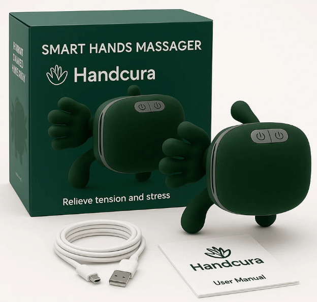Smart Finger Pressure Neck Massager – Electric Deep Kneading Heated Back & Shoulder Massager | Pain Relief Relaxation Device for Home